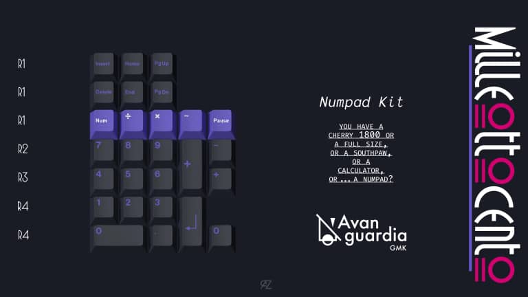 GMK Avanguardia Numpad Kit