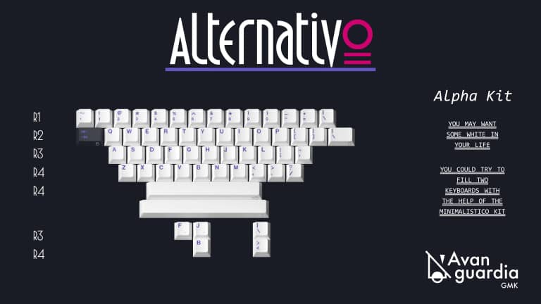 GMK Avanguardia Light Alpha Kit