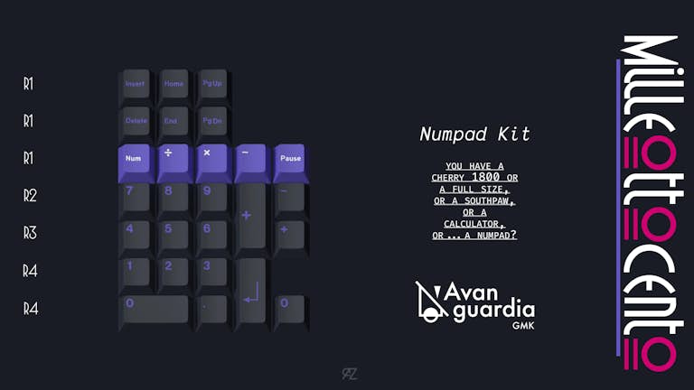 GMK Avanguardia Numpad Kit